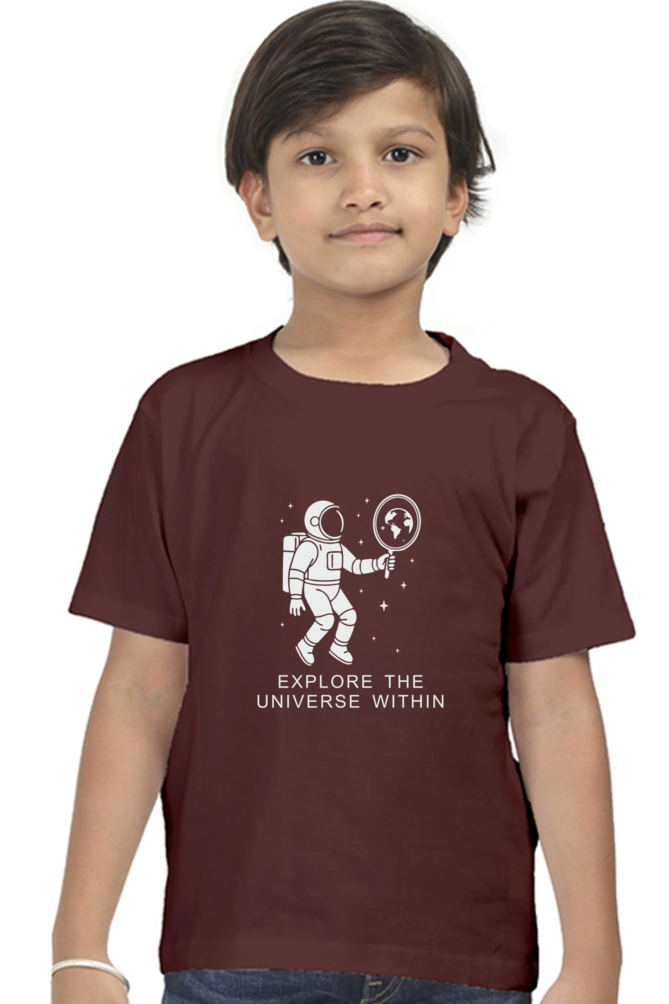 Explore the Universe Within | Boy Child Cotton T-Shirt