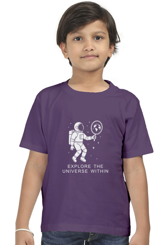 Explore the Universe Within | Boy Child Cotton T-Shirt