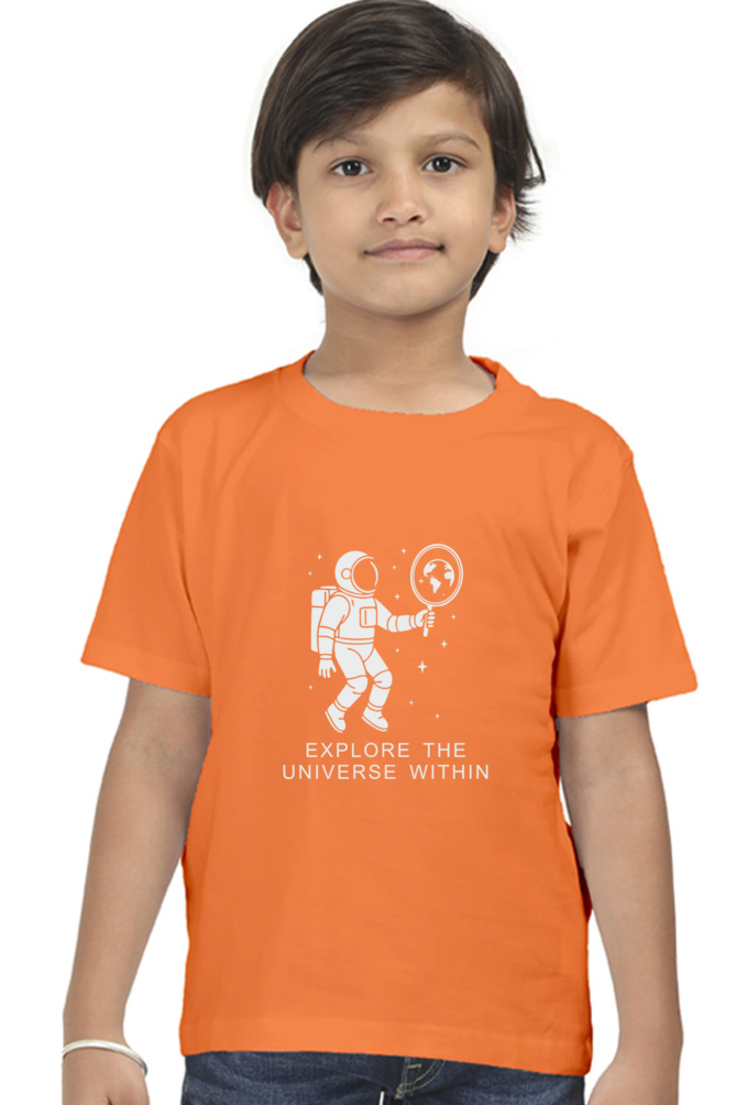 Explore the Universe Within | Boy Child Cotton T-Shirt