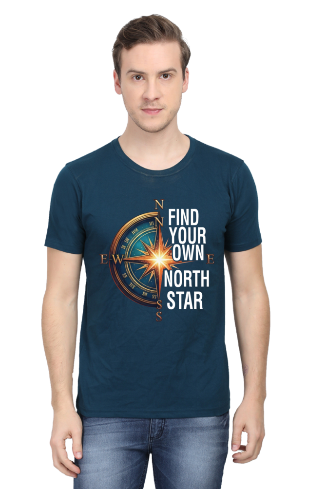 Find Your Own North Star Compass | Men's Cotton T-Shirt