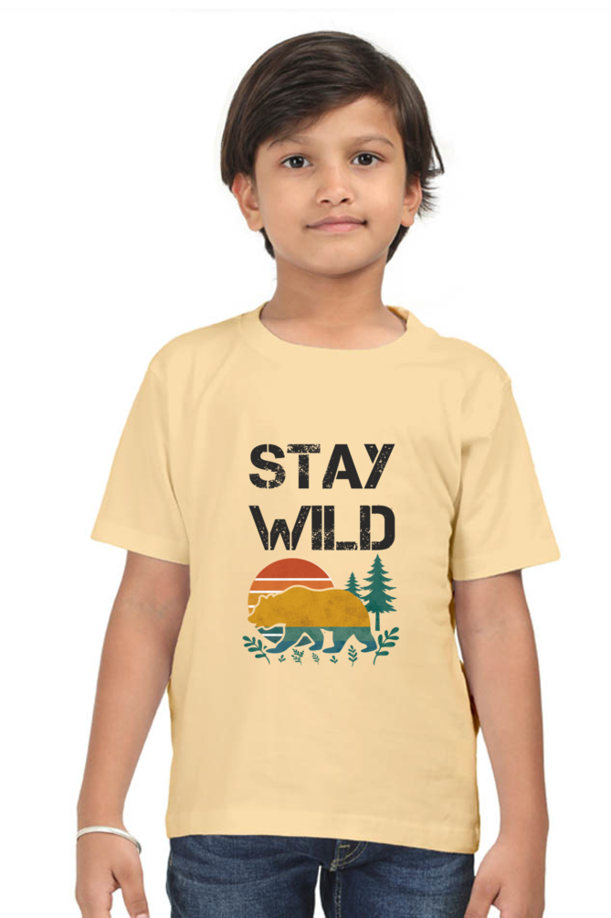 Stay Wild | Boy's Cotton T-Shirt