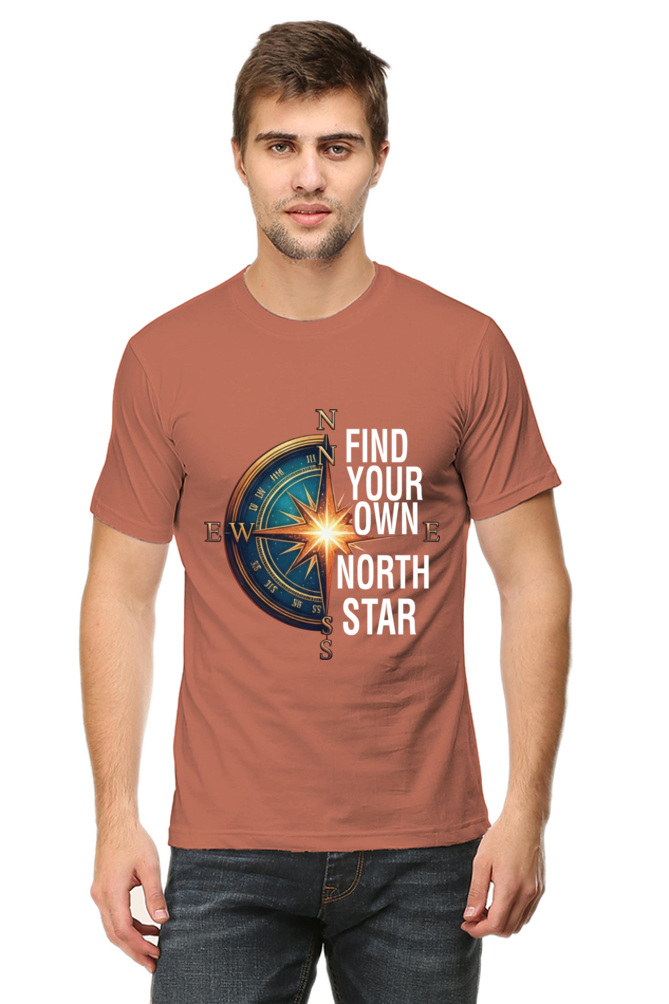 Find Your Own North Star Compass | Men's Cotton T-Shirt