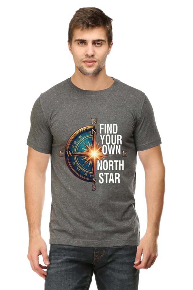 Find Your Own North Star Compass | Men's Cotton T-Shirt
