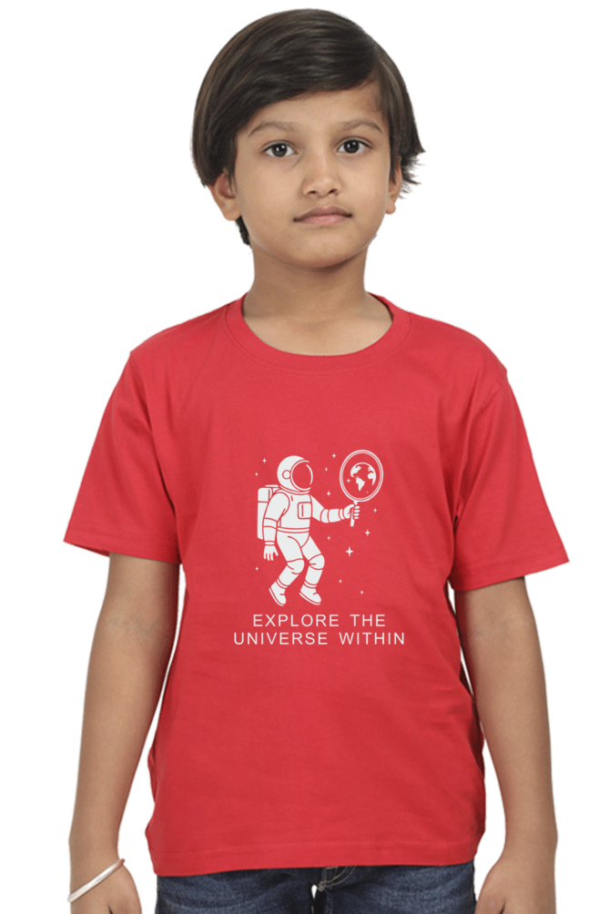 Explore the Universe Within | Boy Child Cotton T-Shirt