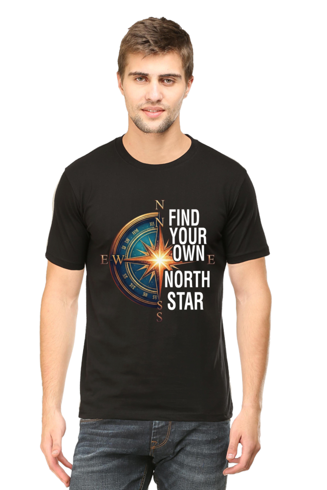 Find Your Own North Star Compass | Men's Cotton T-Shirt