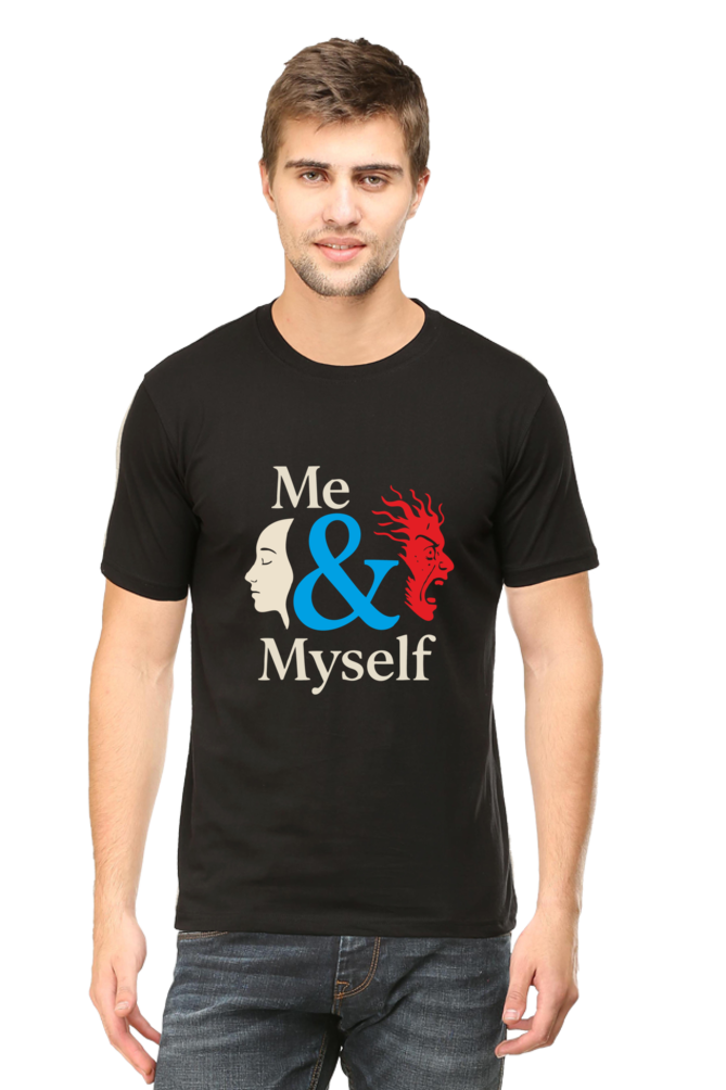 Me & Myself Duality | Men's Cotton T-Shirt