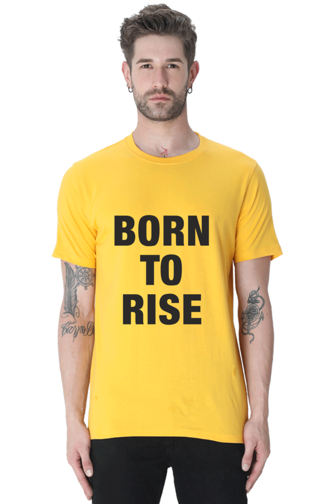 Born to Rise – Bold Motivational | Men's Cotton T-Shirt