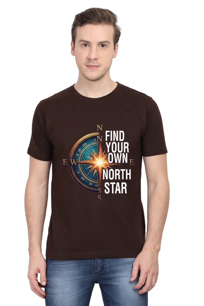 Find Your Own North Star Compass | Men's Cotton T-Shirt