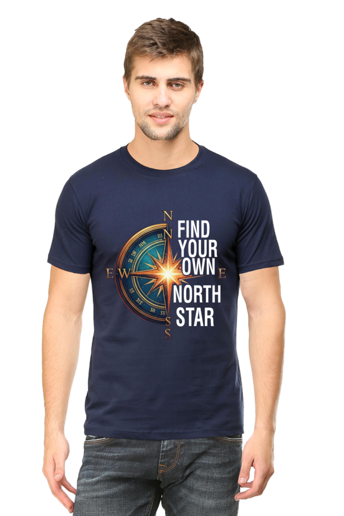 Find Your Own North Star Compass | Men's Cotton T-Shirt