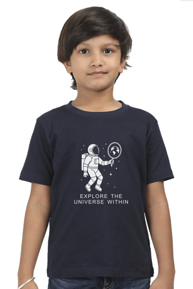 Explore the Universe Within | Boy Child Cotton T-Shirt