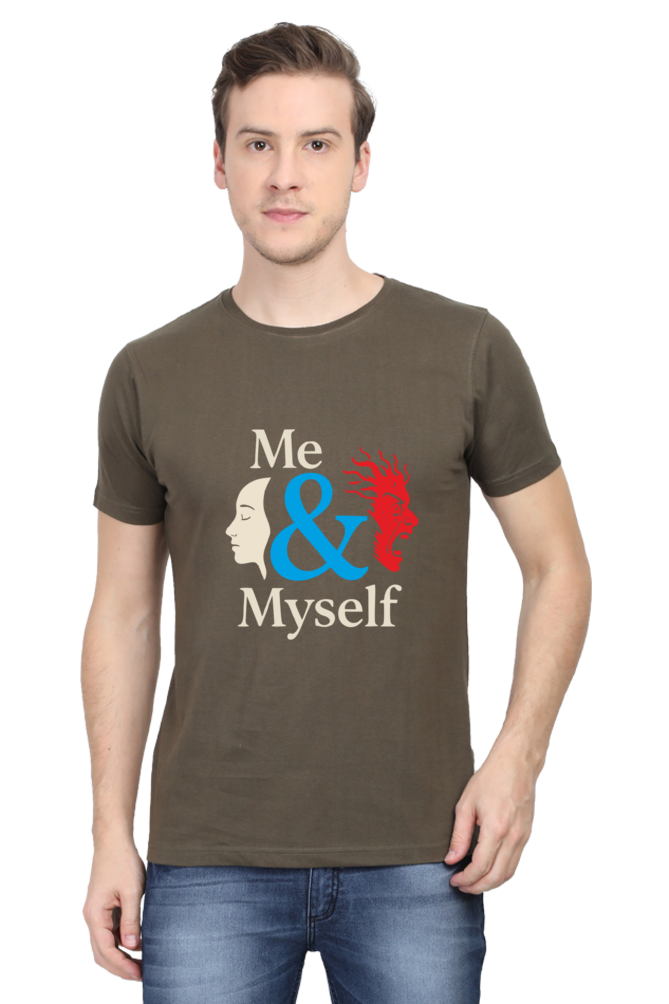 Me & Myself Duality | Men's Cotton T-Shirt