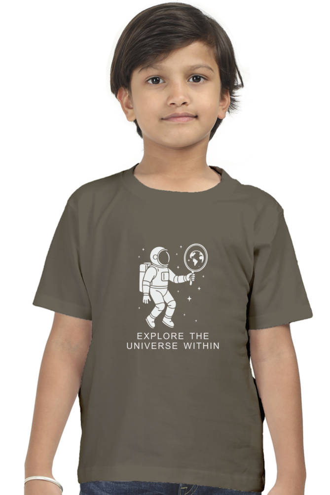 Explore the Universe Within | Boy Child Cotton T-Shirt