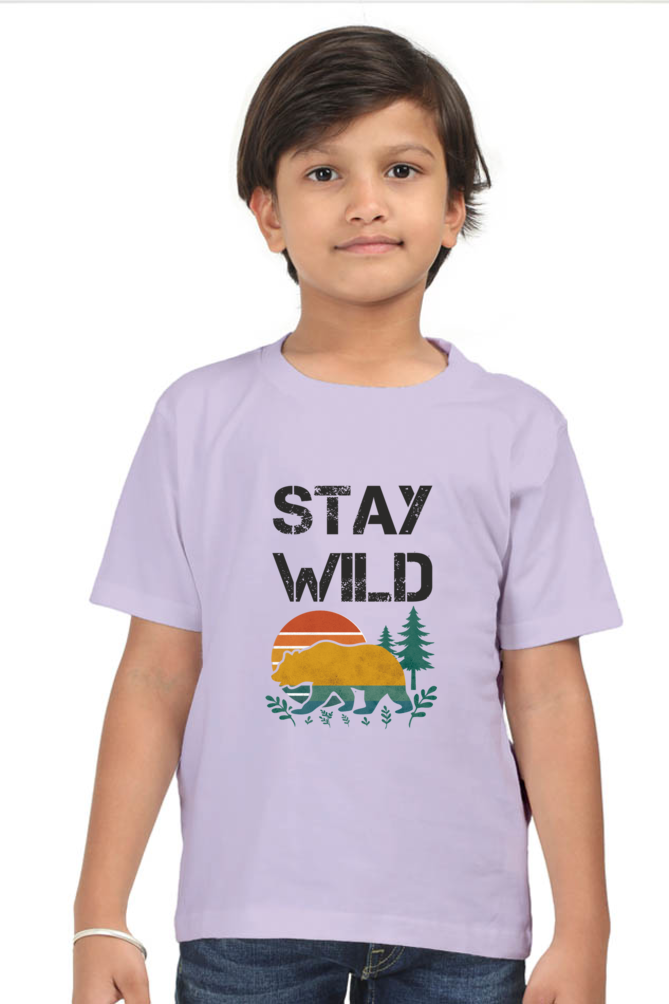 Stay Wild | Boy's Cotton T-Shirt