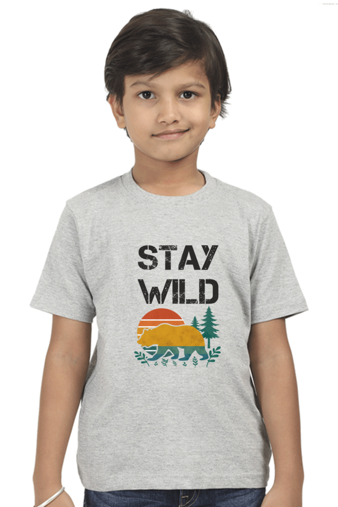Stay Wild | Boy's Cotton T-Shirt