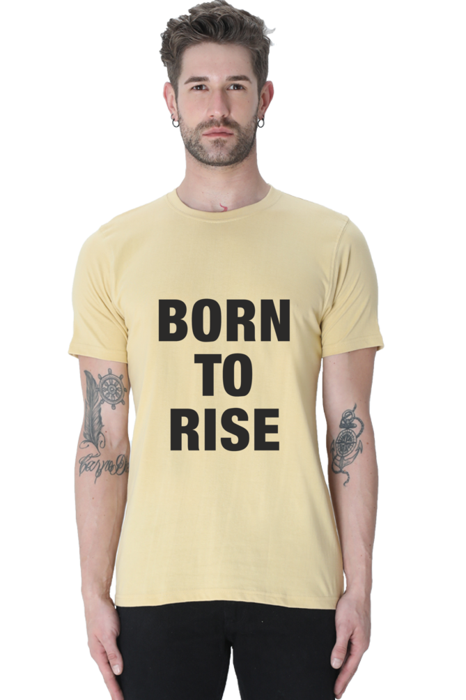 Born to Rise – Bold Motivational | Men's Cotton T-Shirt