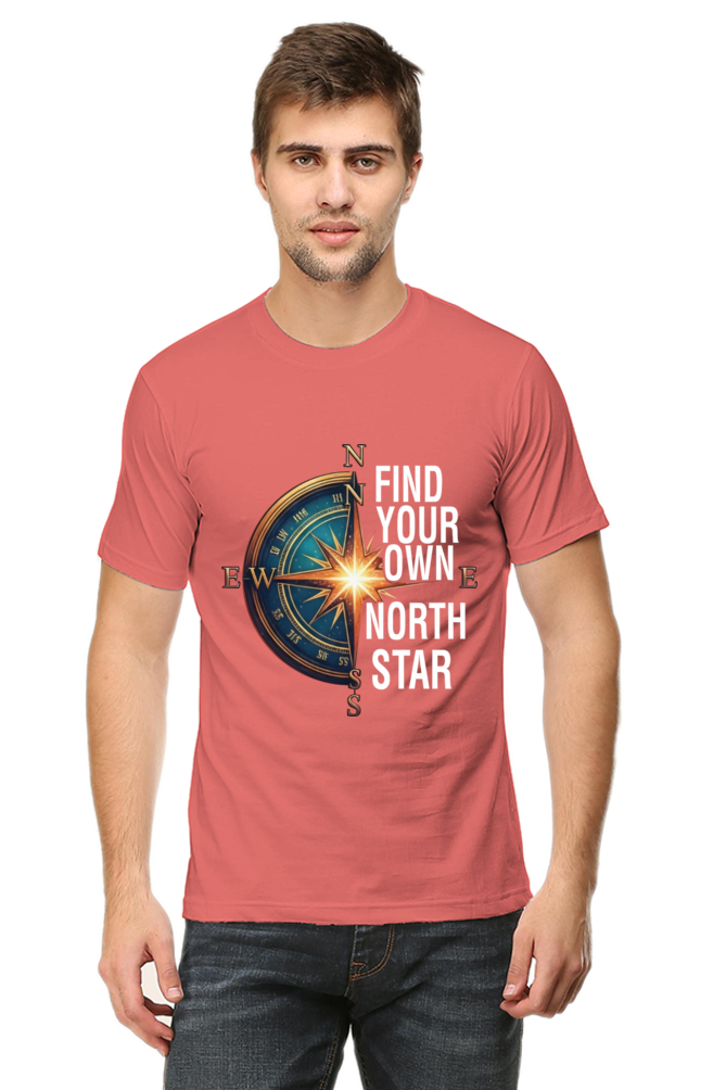 Find Your Own North Star Compass | Men's Cotton T-Shirt