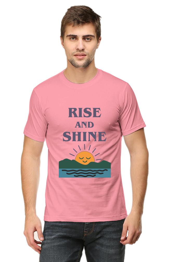 Rise and Shine – Motivational Graphic | Men's Cotton T-Shirt