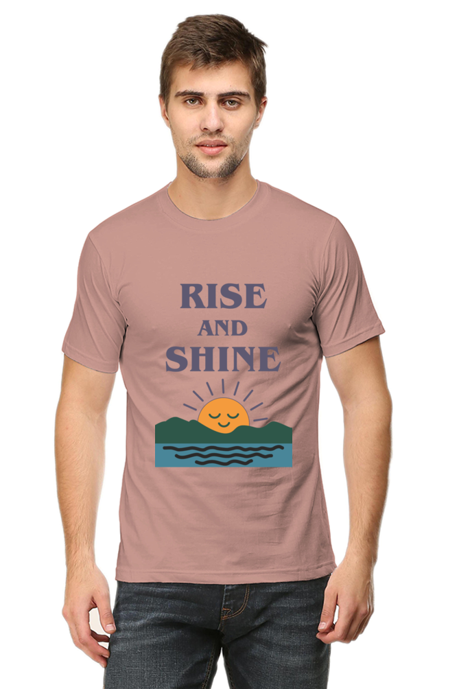 Rise and Shine – Motivational Graphic | Men's Cotton T-Shirt