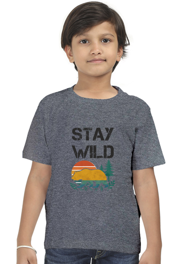 Stay Wild | Boy's Cotton T-Shirt