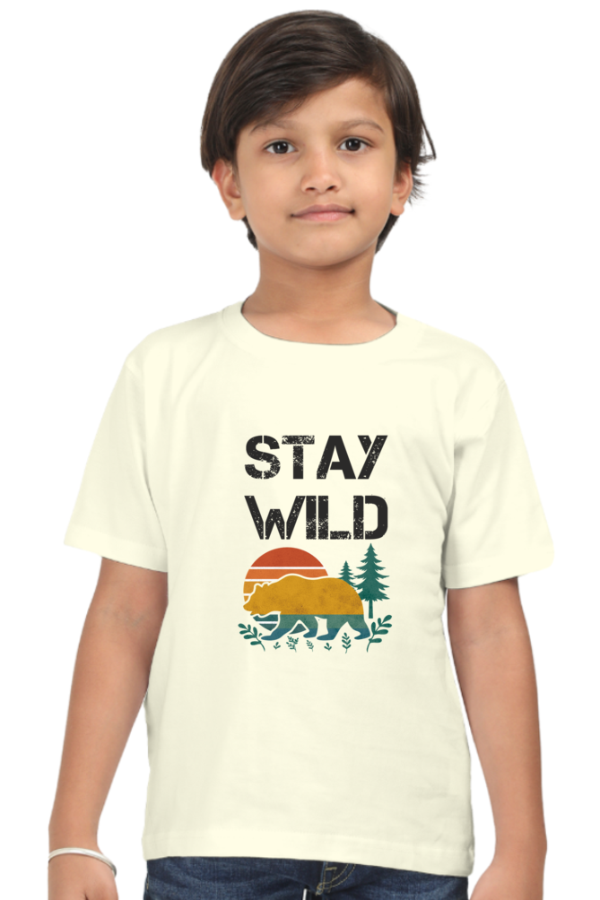 Stay Wild | Boy's Cotton T-Shirt