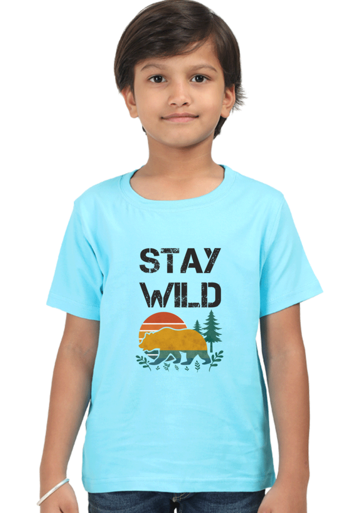Stay Wild | Boy's Cotton T-Shirt