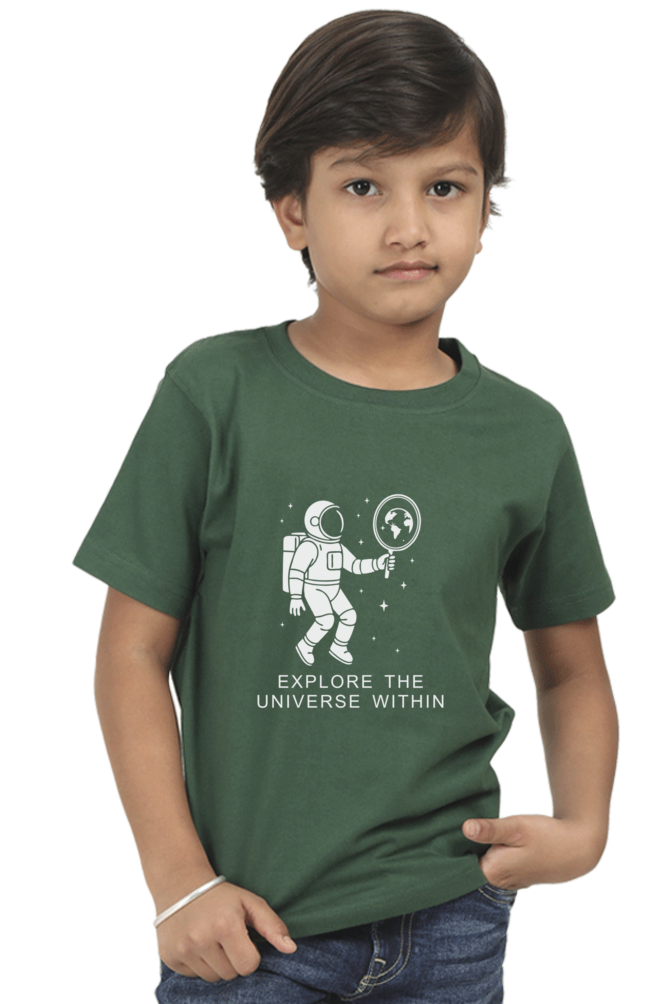 Explore the Universe Within | Boy Child Cotton T-Shirt