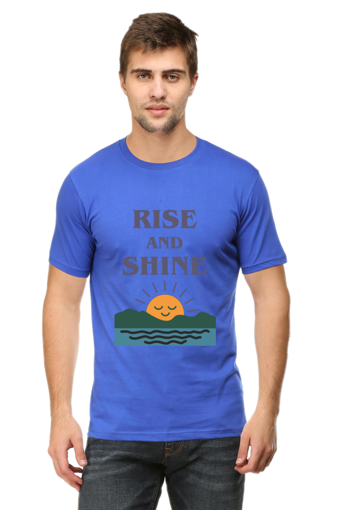 Rise and Shine – Motivational Graphic | Men's Cotton T-Shirt