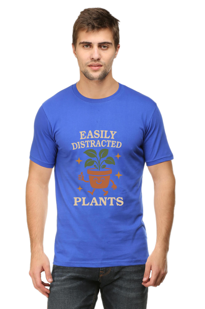 Easily Distracted by Plants | Men’s Cotton T-Shirt